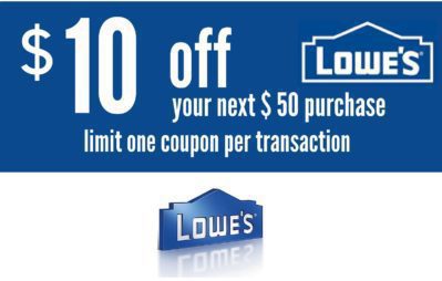 delivery 3X 10% OFF LOWES IN-STORE ONLY 