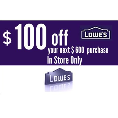 Five 5x Lowes 20 Off 100 Coupons Online Only Exp 04 25 2021 Instant Delivery In 1 Min Lowes Coupons Code Lowe S Coupon Instant Delivery Instore Online