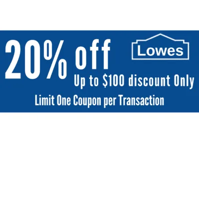 ONE (1X)  Lowes 20% OFF Printable Coupon _InStore & Online_ Exp 03/31/2026