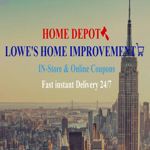 Lowes & Home Depot promo Online Coupon Code logo